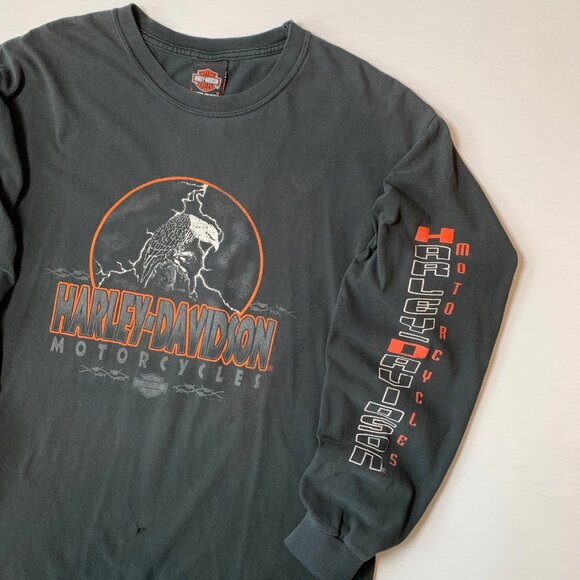 Vintage Harley Davidson Toronto Faded Longsleeve Shirt L - Picture 3 of 8